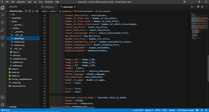 build python web scrapers and automation