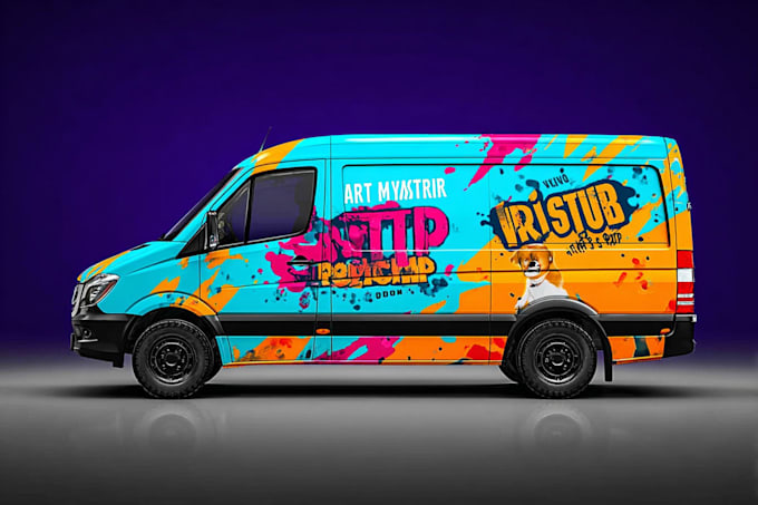 create van wrap design, car wrap design, truck wrap design