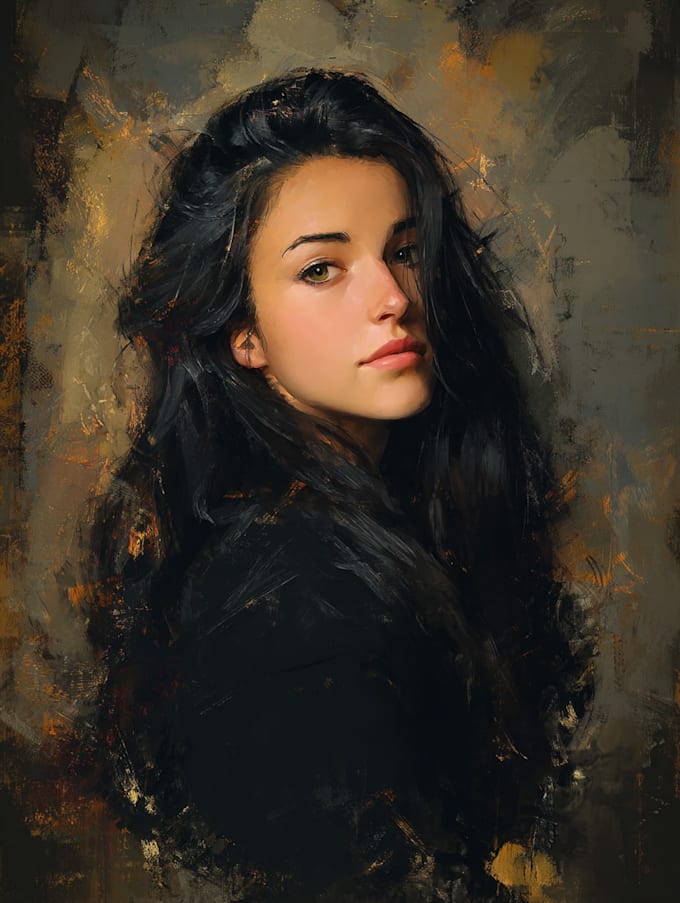 make a oil painting