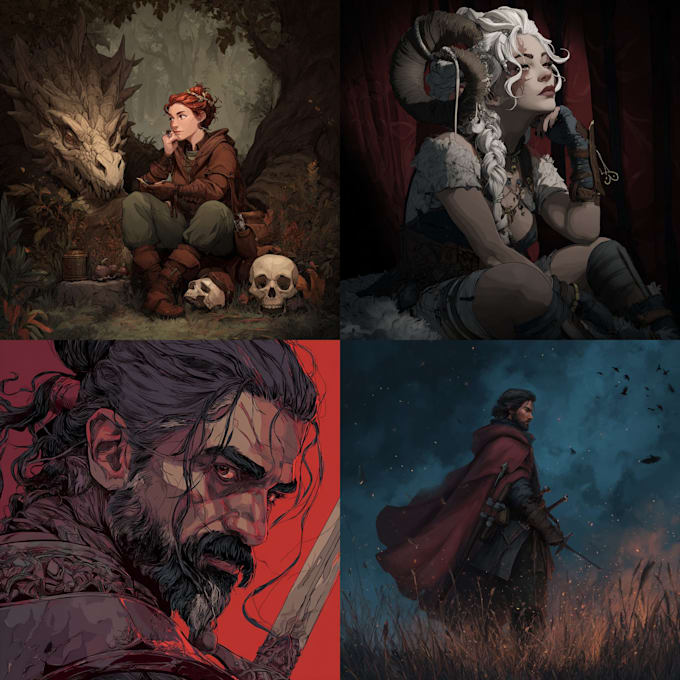 do fantasy character illustration