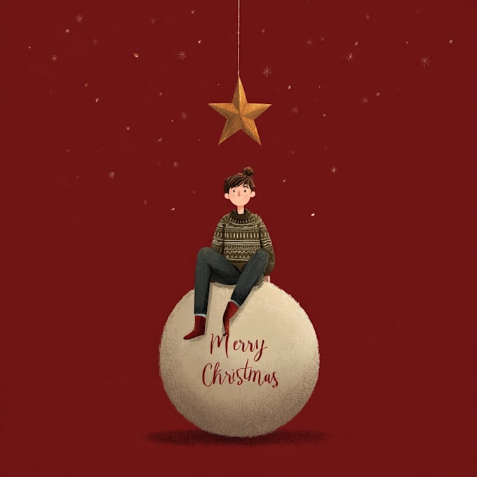 draw greeting, christmas, birthday card, postcard