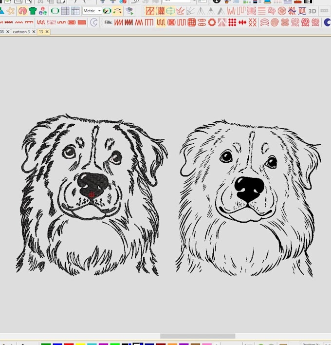 do perfect dog embroidery digitizing and quick delivery