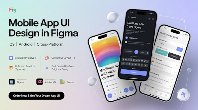 Create stunning mobile app ui ux design for ios and android by ...