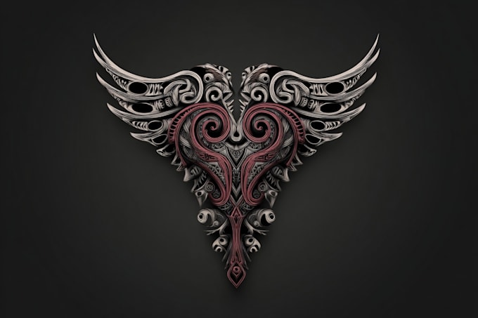 create a professional tribal tattoo design
