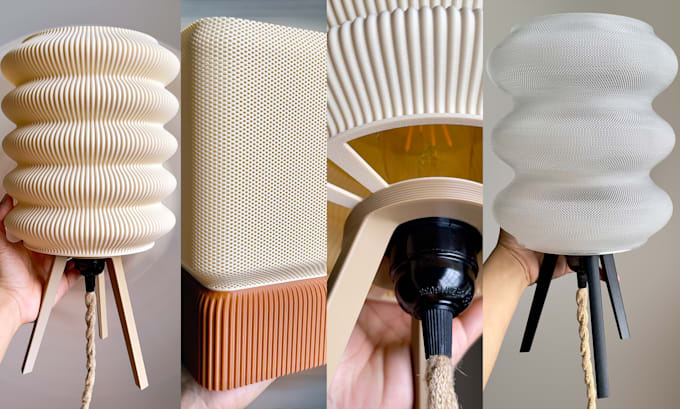 design a custom 3d printed lamp perfectly tailored to your ideas
