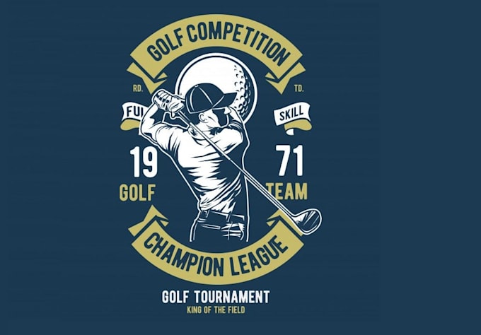 do professional creative golf club logo