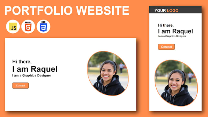 create a responsive website using HTML, CSS, and javascript