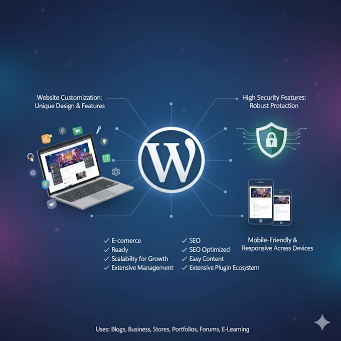 create a attractive wordpress website for your business