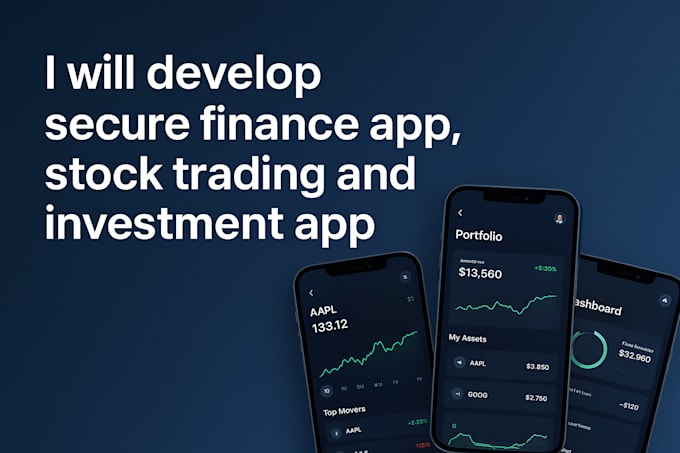 develop secure finance app stock trading and investment app