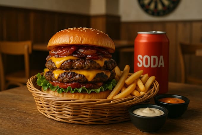 design eyecatching ai food photos for your cafe or restaurant