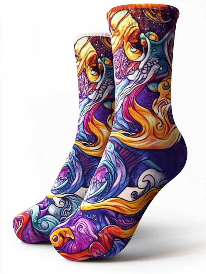 make a custom and pattern socks design