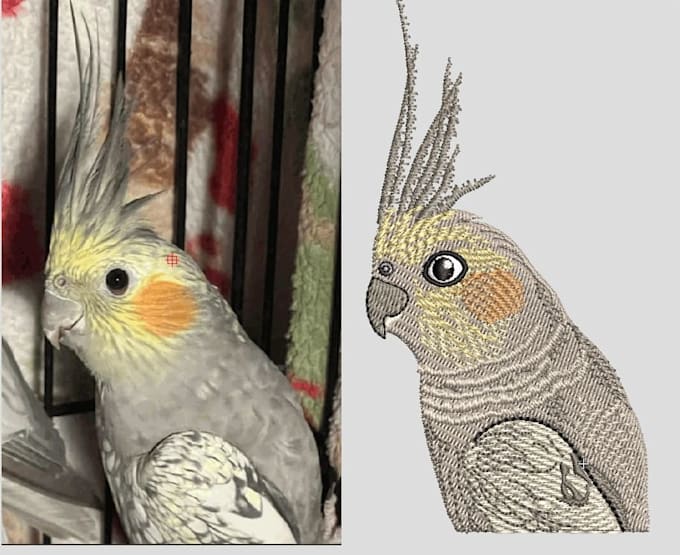 do embroidery digitizing into dst,pes,jef file in 1 hour