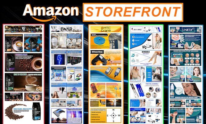 create amazon storefront design and setup amazon brand store