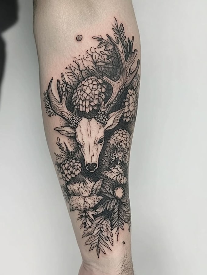 create realistic tattoo design