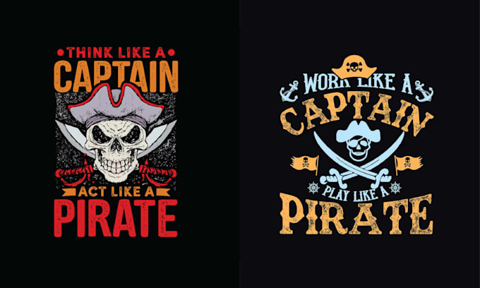 design vintage skull pirate skeleton vector logo