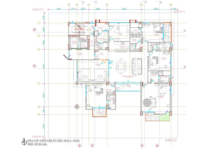 redraw floor plan in cad in 12 hrs