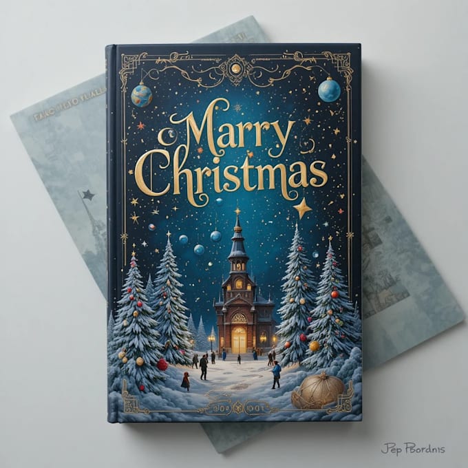christmas children book illustration,