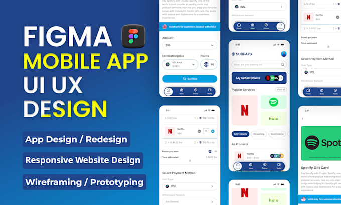 Design mobile app ui ux and app store screenshots in figma for ios and ...