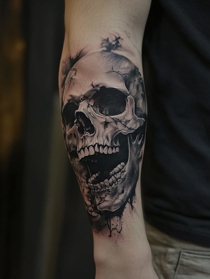 do professional custom dark tattoo design
