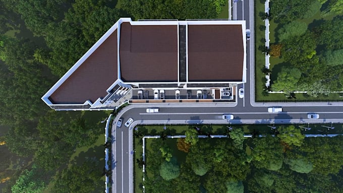 create a concept design for your empty lot for fund raising, investors, approval