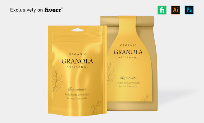 do product packaging design, pouch design and bag design