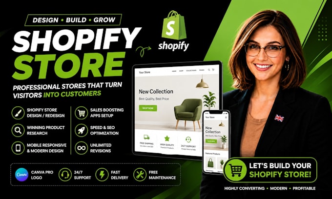 setup profitable shopify website design or shopify store design