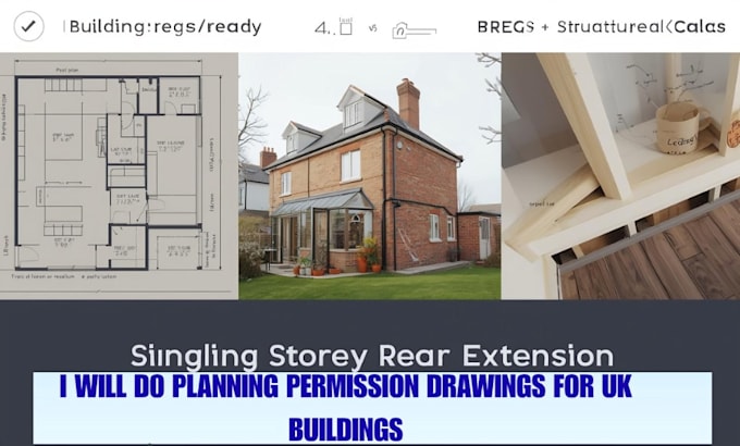 Do planning permission drawings for uk buildings by Peter_suther | Fiverr