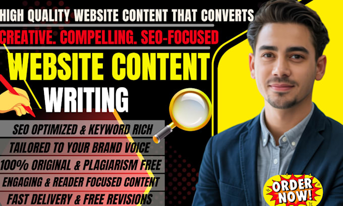 write SEO website content and provide website copywriting that converts