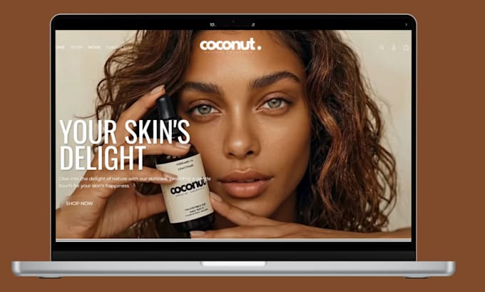 design skincare shopify store beauty store skincare  website beauty website