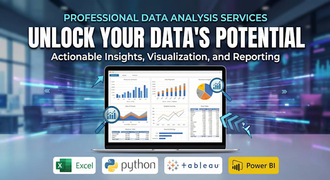 do professional excel, python, sql data analysis, visualisation