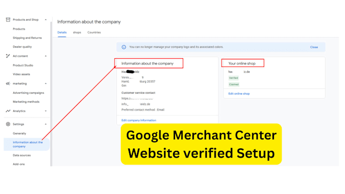 setup google merchant center, product feed and shopping ads