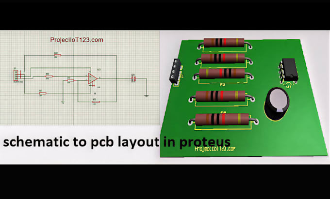 Design circuit schematic pcb in easyeda and proteus by Oreoluwap4 | Fiverr