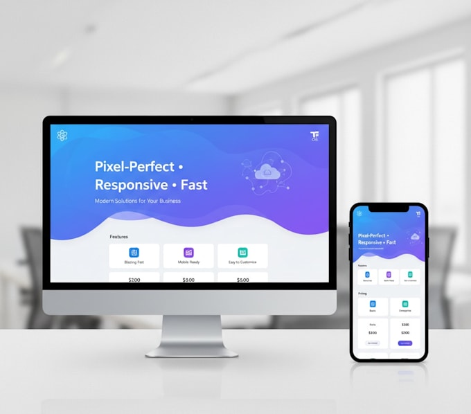 do react landing page with tailwind for saas product launch