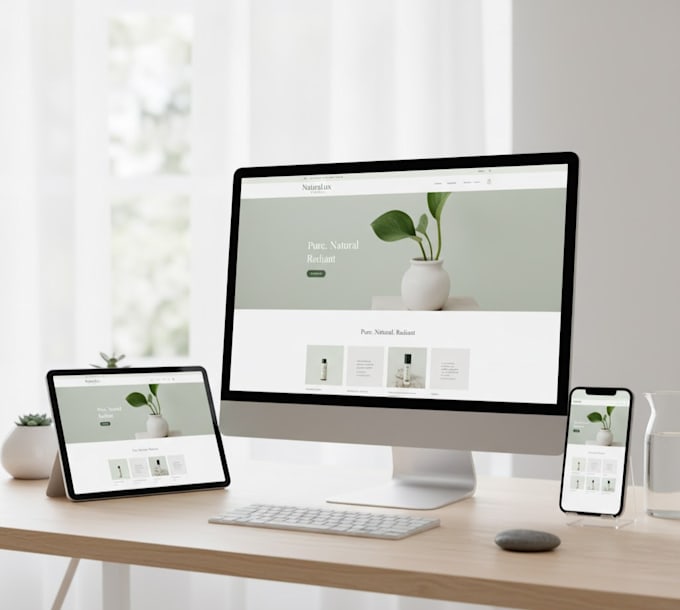 design a modern responsive website