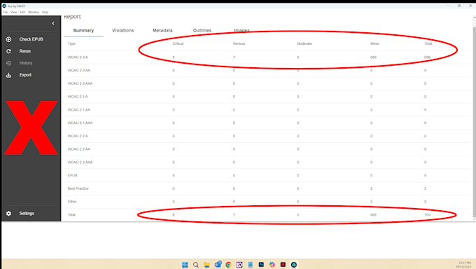 audit and fix your epub to current accessibility standards