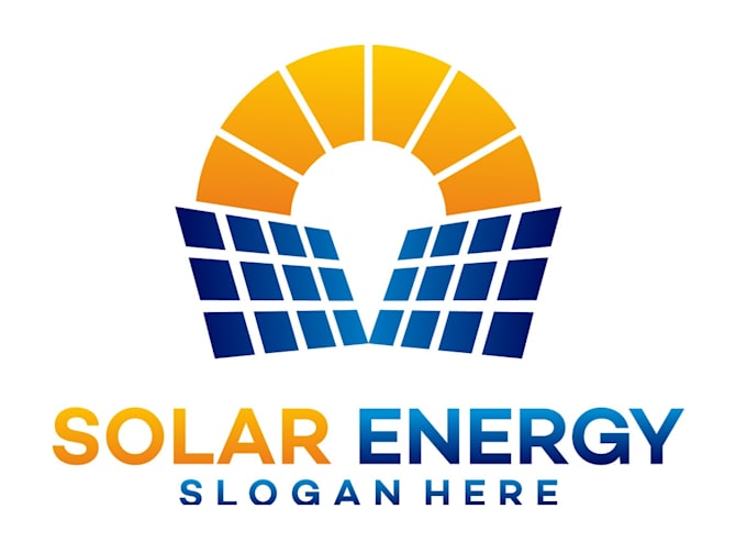 design original solar logo with free vector file