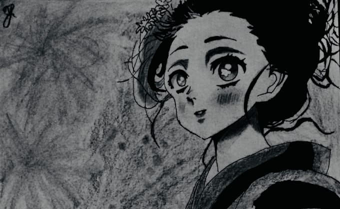 draw custom anime art and illustration with detailing