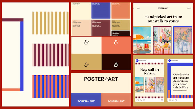 design a refined brand kit ready for a website