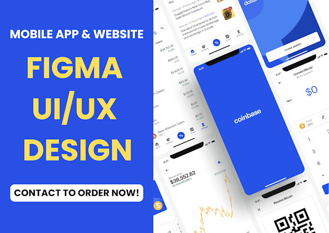 do figma design, figma website UI UX design, and mobile app UI design