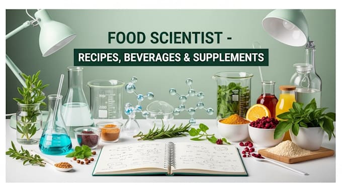be food scientist for beverages, recipe development and supplement formulation