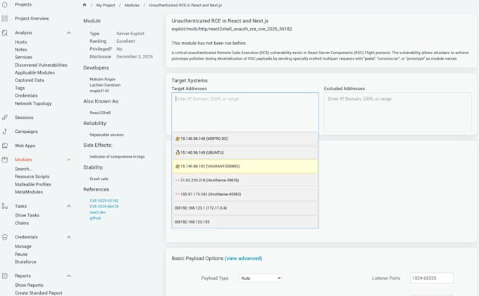 provide metasploit pro subscription