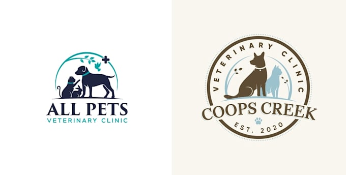 do a modern minimalist pet business logo design