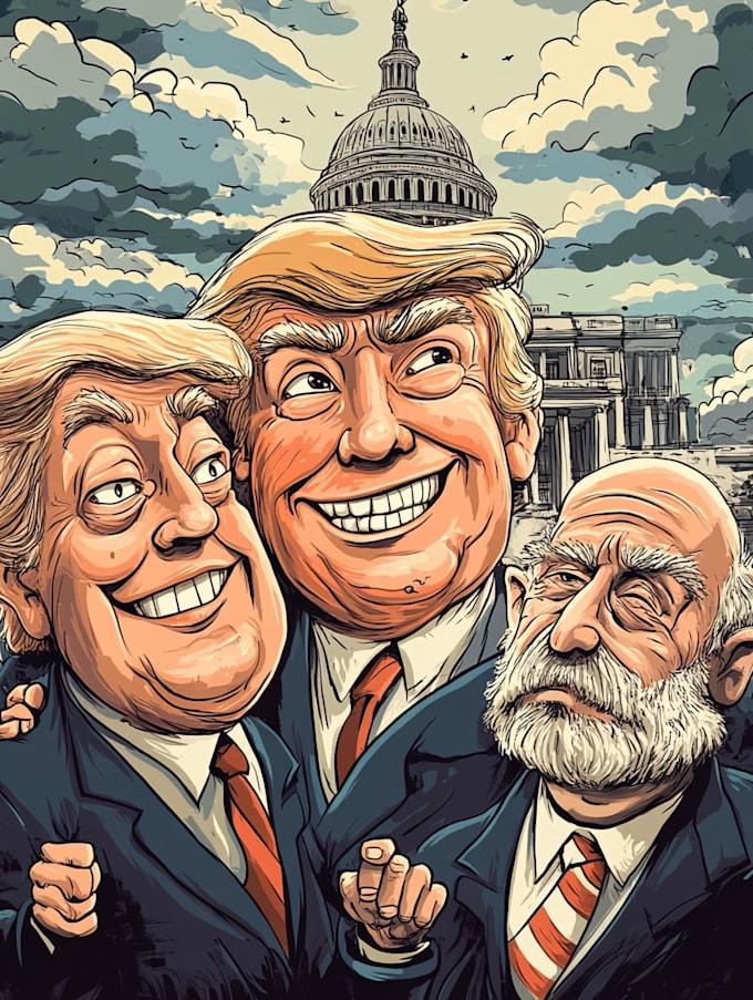 make  a political cartoon art
