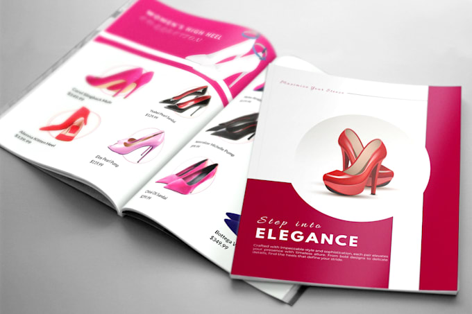 design product catalogue, indesign project, canva brochure, booklet white paper