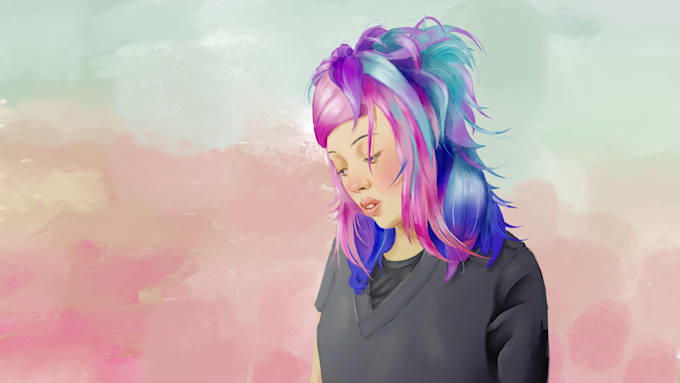 create semi realistic character art or portrait