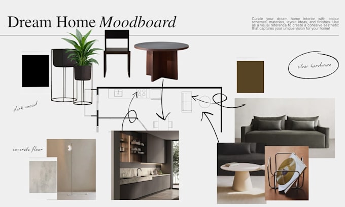 create an interior design mood board for your space
