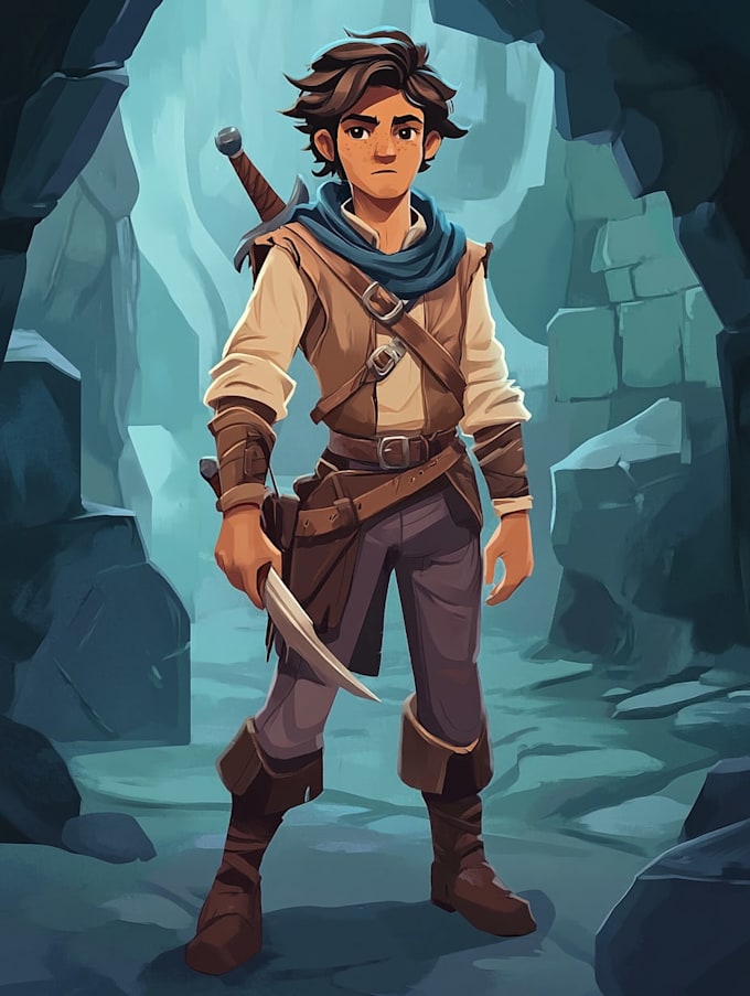 draw 2d game character or 2d game