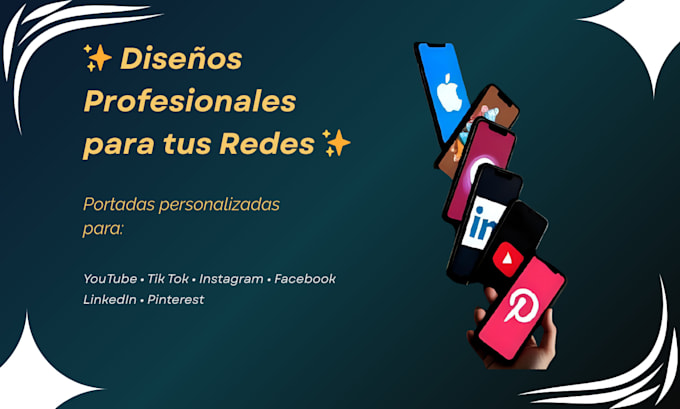 diseñare portadas modernas y atractivas para cualquier red social