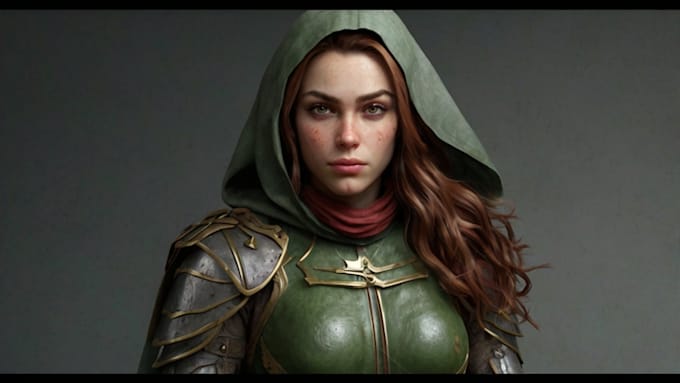 design and illustrate realistic characters