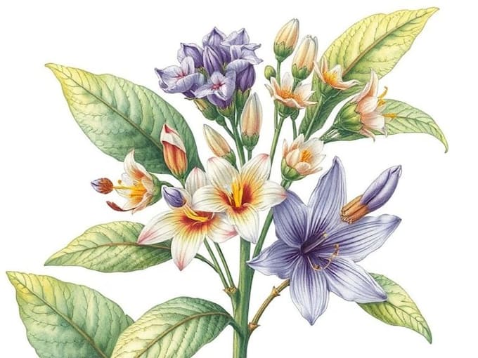 draw scientific botanical illustrations or plants design